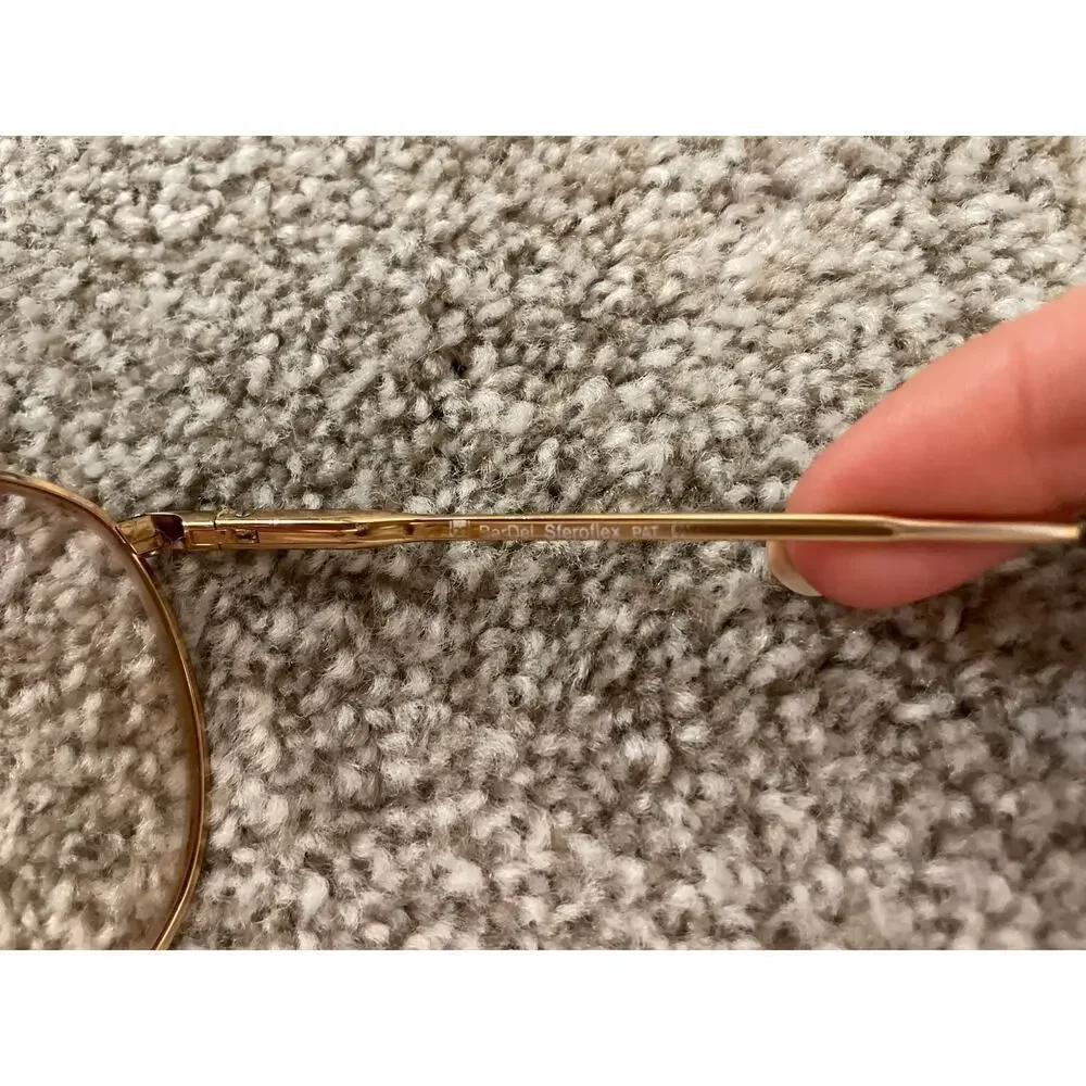 Vintage BerDel Steroflex Goldtone and Tortoise Optical Frames
